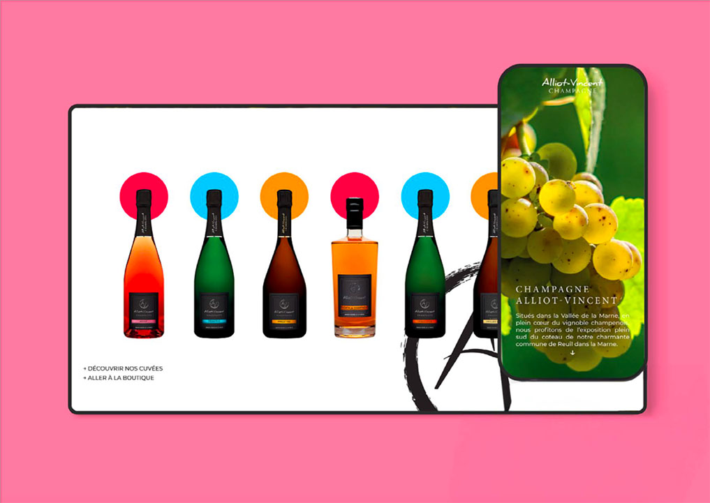 Webdesign - Champagne Alliot Vincent